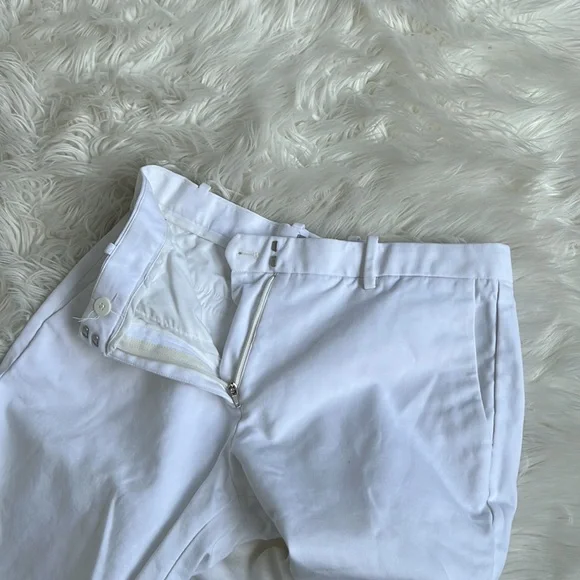 GAP SLIM CROPPED WHITE PANTS SIZE 4R - Picture 3 of 7